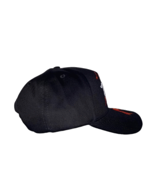 Dandy Flames Black Embroidered Hat