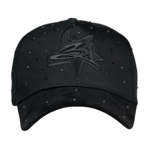 LA Crystals Black Thirty One Hat